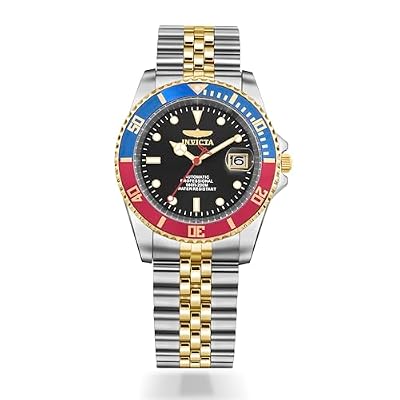 Invicta Pro Diver - Orologio da uomo in acciaio inossidabile con movimento automatico - 42 mm, Bicolore / Rosso