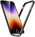 Produktbild iShield Bumper/Hülle Rundumschutz, Slim Design. Silber/Schwarz kompatibel mit iPhone 7/8/SE 2022/SE 2020 /Metallrahmen Schutz mit weichem inneren Bumper/Erhöhter Kantenschutz