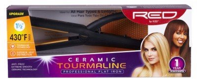 RED by KISS Titanium Styler Flat Iron (Ceramic, 1 1/2")