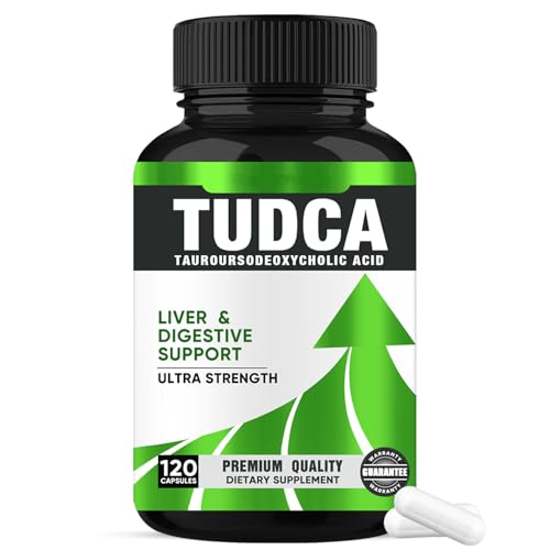 TUDCA Kapseln 2000 mg pro Portion Unterstützt Lebergesundheit Gallenfluss Gallenblasen- und Verdauungsgesundheit Entgiftung Gentechnikfrei glutenfrei 120 Kapseln