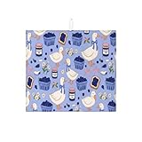 Design flexible et suspendu : le tapis de séchage léger en microfibre offre une protection douce et est livré avec une boucle pour le rangement