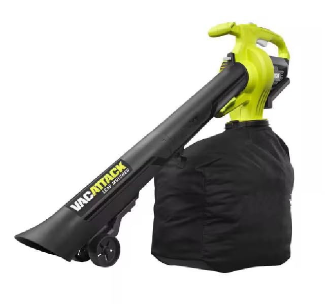 40V Cordless Leaf Vacuum & Mulcher, Vac Attack, Tool Only – Powerful Battery Yard Cleanup for Leaves & Debris