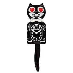 KIT CAT Klock Classic Black with Heart Eyes Iconic Cat Clock with Moving Heart Eyes and Tail KIT CAT Klock Classic Black with Heart Eyes Iconic Cat Clock with Moving Heart Eyes and Tail review