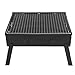 Barbecue-Grill, Tragbarer Holzkohlegrill, Klappbarer Grill aus Edelstahl, BBQ-Grillgerät für Outdoor-Hinterhof-Kochen, Camping-Picknicks, Klappbarer Tragbarer Tischgrill