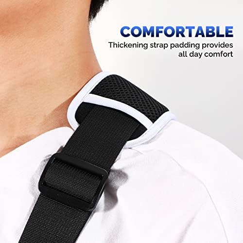 Healifty Arm Sling Shoulder Immobilizer Built- in Cartilage Plate Improved Rotator Cuff Support Brace Ergonomically Designed for Injury, Broken, Dislocated, Fracture, Strain, 245.0 grams, Pack of 1