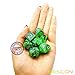Bescon Two-Tone Glow-in-The-Dark Polyhedral Dice Set Spooky Rocks, Luminous RPG Dice Set d4 d6 d8 d10 d12 d20 d% Brick Box Pack