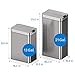 hOmeLabs 13 Gallon Automatic Trash Can for Kitchen - Stainless Steel Garbage Can with No Touch Motion Sensor Butterfly Lid and Infrared Technology with AC Power Adapter
