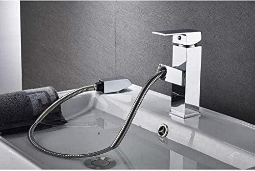 Mitigeur d'évier extensible chromé avec douchette orientable - 5