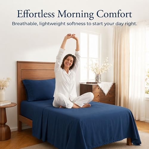 Image of Chaps Twin Size Sheet & Pillowcase Sets- 6 Piece, Deep Pocket, Wrinkle Free