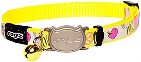 Rogz Reflective Kitten Collar - Dayglo Bird Yellow