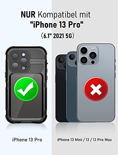 Wifort 360 Grad Hülle für iPhone 13 Pro – Metall Schutzhülle