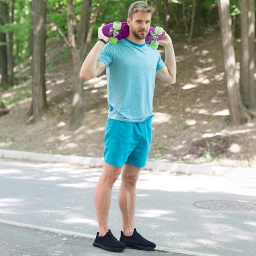 Image of Mens Lightweight Running Shoes Slip On Walking Tennis Gym Sneakers