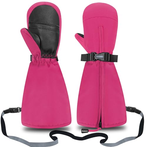 Andake Kinderhandschuhe,Warme Winterhandschuhe Wasserdicht...