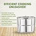 Stackable Stainless Steel Insert Pans - Inserts for Instant Pot - Pan for Instapot - Accessories for Instant Pot- FITS 6 QT and Above - Single Size - Pressure Cooker Steamer Pan Accessories