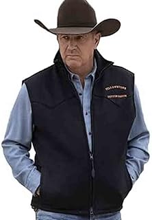 Men TV Series John Dutton Kevin Costner Black Cotton Vest - Halloween Cotton Vest