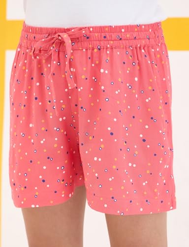 Image of Amazon Brand - Symbol Girls Flared Fit Printed Rayon Shorts | Elasticated Waistband | Age 2-14 Years