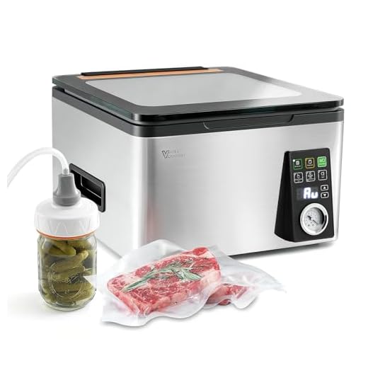Vesta Precision 12” Chamber Vacuum Sealer, Smart Auto Vacuum Time, Easy-to-Clean System, Commercial-Grade Pump, Deep Chamber for Liquids, Meats, Mason Jars & Sous Vide, V553