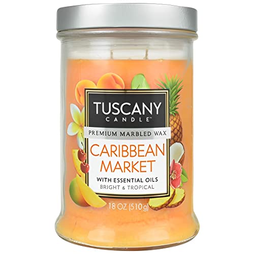 Tuscany Candle Caribbean Market: Tropical Fruit Scented Candle, 18 oz
