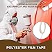 Meisuitd Window Tint Guide Line Tape Kit, 4 Rolls 196.85 Long x 0.23 Inch Wide PET Tint Cutting Tool for Car Window Tinting, Paint Protection Film & DIY Art Projects