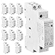 Heschen Haushalt AC Schütz, CT1-25, 2-polig zwei normal offen, AC 220V/230V Spulenspannung, 35mm DIN-Schienenaufnahme (12)