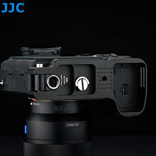 JJC Arca-Type Metal Baseplate Grip para Sony A1 A9 A7RV A7RIV A7RIII A7RII A7IV A7III A7II A7SIII A7SII para la grabación de vídeo de Youtube Vlogger Livestream - imagen 9