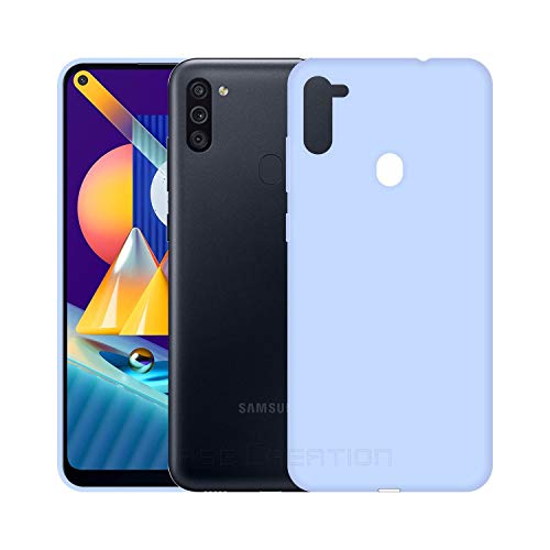 Image of Case Creation Luxurious OG Series for Samsung Galaxy M11 Case Cover,Anti-Dirty Slim Case Frosted Matte Cute Candy TPU Raised Bezel (Splash of Color) Back Cover for Samsung M11 -Light Purple