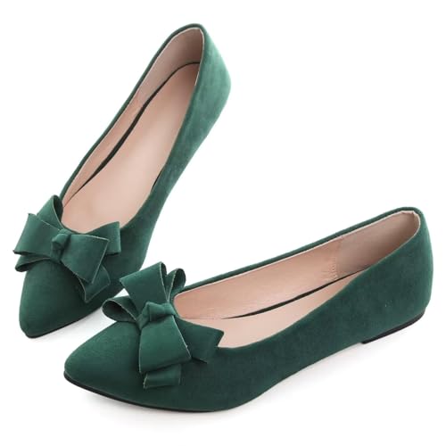 Image of SAILING LU Women's Bow-Knot Pointed Toe Ballet Flats