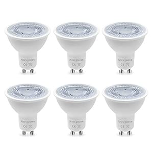 novpow GU10 LED Light Bulbs, 6W 450LM Warm White 3000K Track Spotlight Bulb AC 220-240V Equivalent for 50W Halogen Lamp…