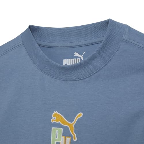 Image of Puma Boys' Short Sleeve Cotton Graphic T-Shirt, Crewneck