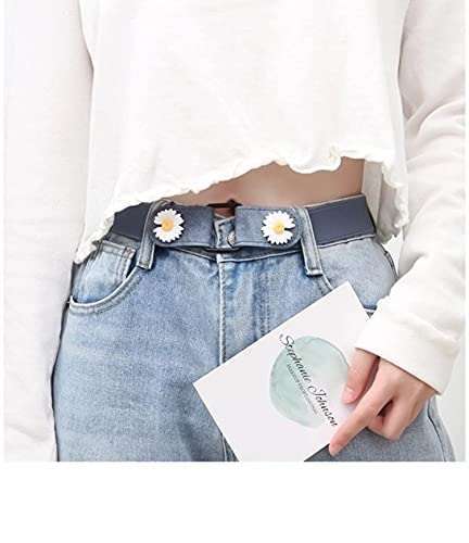 2021 new jeans without buckle belt, fashion without buckle all-match elastic belt, elastic lazy belt. 1PC(blue), 362
