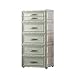Lagerschrank Dicke Kunststoff-Kabinett-Fach Baby-Kleiderschrank Locker Kinder Garderobe Organizer ZHAOSHUNLI (Color : Green, Size : 4 Layers 32 × 38 × 68cm)