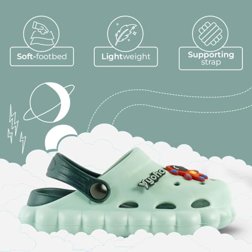 Image of YOHO Cloud Clogs for Kids, Boys & Girls | Waterproof Monsoon Footwear & Rainy Shoes | Lightweight Comfortable Sandals