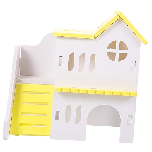 VANZACK Adorable Hamster House Decorative Chinchilla Villa Hideout for Pets Crafted Cozy Sleeping Nest and Play Space for Hamster and Animal Activities