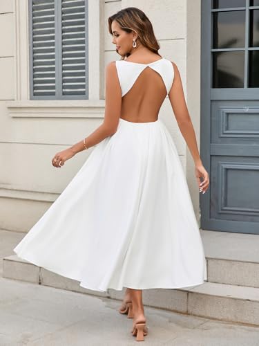 KUTUMAI Women Summer Sleeveless Maxi Dress Casual Vacation Sundress Tank Flowy Long Formal Wedding Guest Dresses 20253