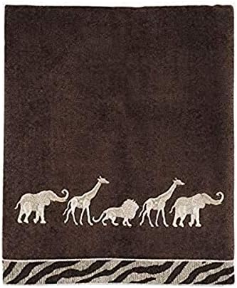 Avanti Animal Parade Hand Towel, Mocha