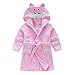 Produktbild Kinder Nachtwäsche mit Kapuze Bademantel, Baby Kleinkind Jungen Mädchen Nachthemd Flanell Pyjamas Bademäntel 1-6 Jahre