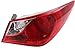 Garage-Pro Passenger Side Outer Tail Light Compatible with 2011-2014 Hyundai Sonata, Mounts on Body, with Bulb, Not for Hybrid Models