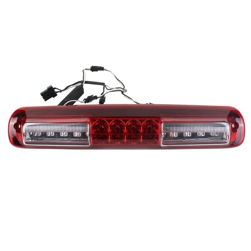 Troisième feu stop rouge blanc LED pour Sierra 1500 2500 3500 HD ensemble feux de freinage