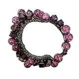 ハイエンドグレープレッドフローラルクリスタルヘッドバンド、ポニーテールヘッドバンド、ラバーバンドヘアアクセサリー