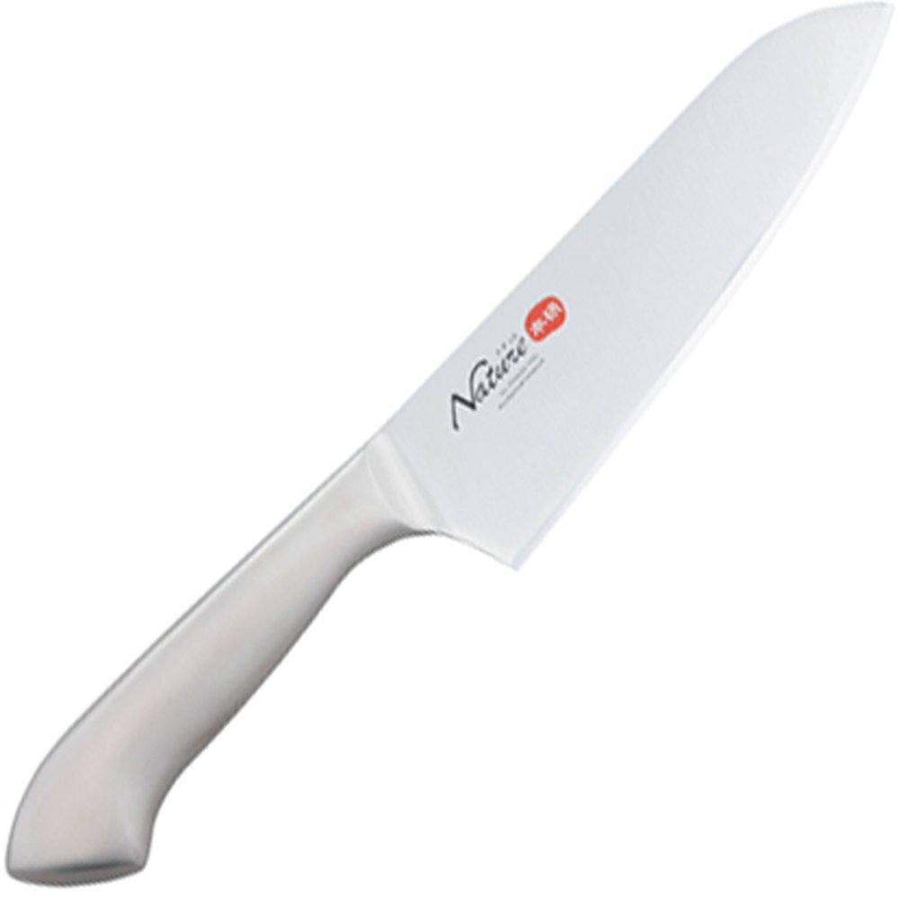 Shimomura Planning 34626 Santoku Knife 6.5 inches (165 mm), Made in Japan, Dishwasher-Safe, Sharp, Water Blade Included, Vegetables, Meat, Fish, Stainless Steel, Natural