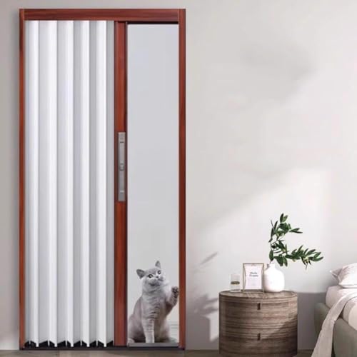 Artiz Porta A Soffietto In Lega Di Alluminio, Porta Interna Pieghevole Con Serratura, Divisorio Per La Privacy Per Bagno, Camera Da Letto, Lavanderia, Ingresso, Cucina, Dispensa(24x40in/61x101cm)