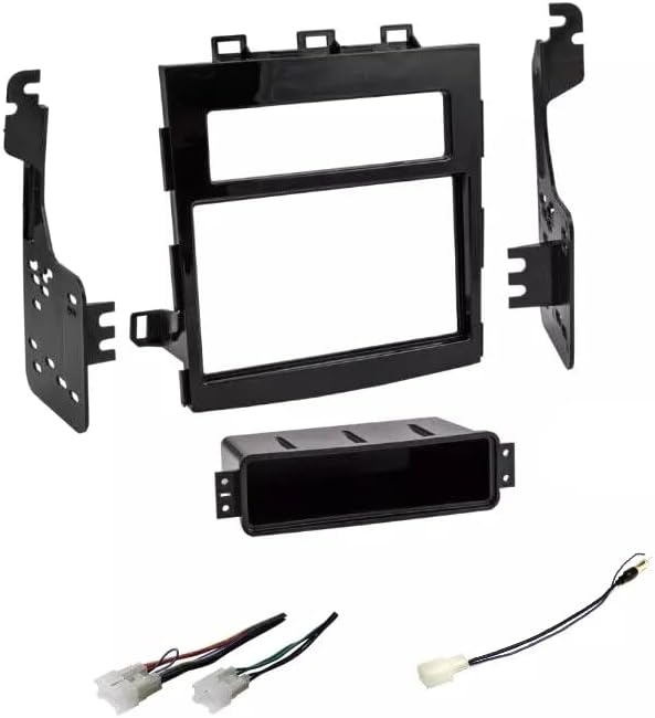 Double Din Car Stereo Install Dash Kit, Wire Harness, and AM/FM Radio Reception Antenna Adapter -Made for Subaru: 2017-2023 Impreza, 2018-2023 Crosstrek