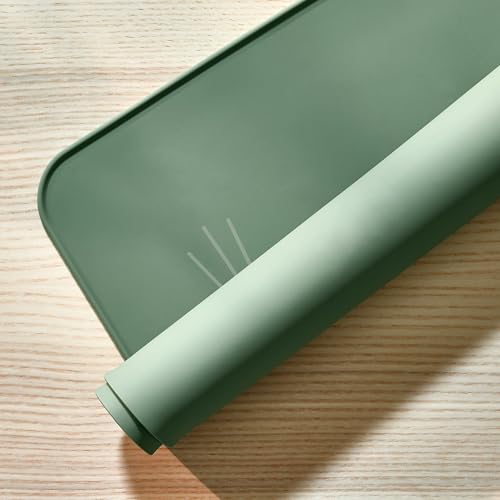Set de table vert GULDVÄVARE anti-tache pour protéger la table en bois - 5