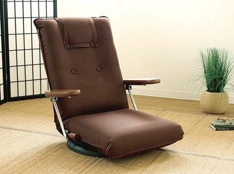 Amazon 回転 座椅子 フロアチェア 人気ランキング かわいい リクライニング コンパクト 低反発 1人掛け 一人 腰掛け 段階調整可能 腰痛対策 在宅勤務 ハイバック ふあふあ 日本製 ひじ付き 座ったままリクライニング 約 幅66 奥行62 114 高さ17 72cm 座面高