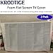 Krodtige 2 Pack Foam Flat Screen TV Cover, Fits Up to 43