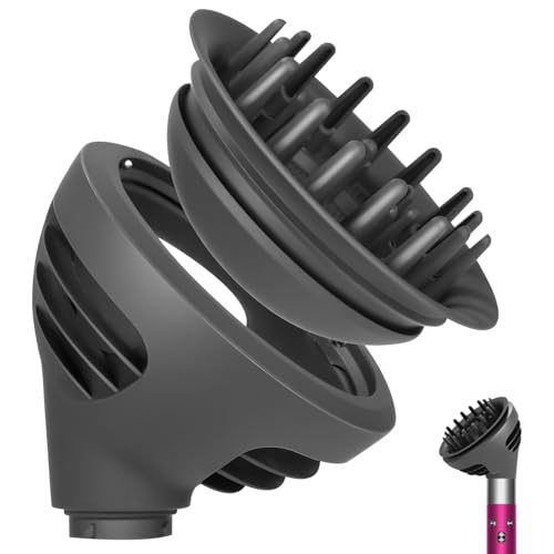 Vuxava Difusor de Cabezales para Dyson Airwrap HS05 HS01 HS08 – Accesorio para Rizos y Volumen – Difusor Pelo Rizado Compatible con Secador Pelo Dyson y Accesorios Dyson Airwrap