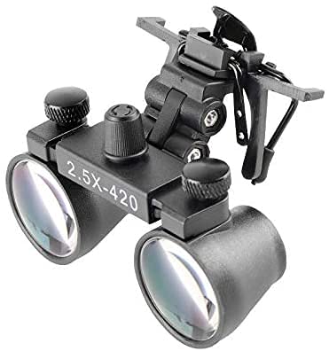 Loupes jumelles portables clip métal DY-109 2,5x420 mm
