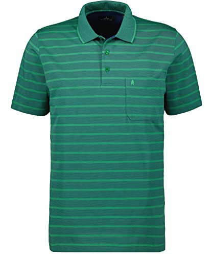 Preisvergleich Produktbild Ragman Herren Jersey Softknitpolo gestreift M, Dunkelgrün-035