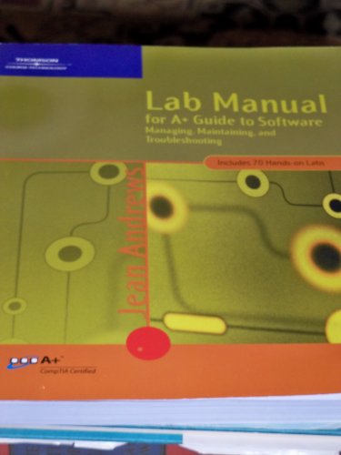 Lab a Guide to Software 0619130237 Book Cover