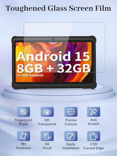 Protector de pantalla vidrio templado para NEWISION K7 7 pulg. miniatura 2